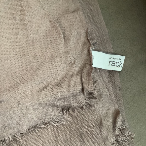 Nordstrom and Nordstrom Rack Scarf Bundle Pashmina Wool Rayon Scarf with Tassels - Picture 6 of 11